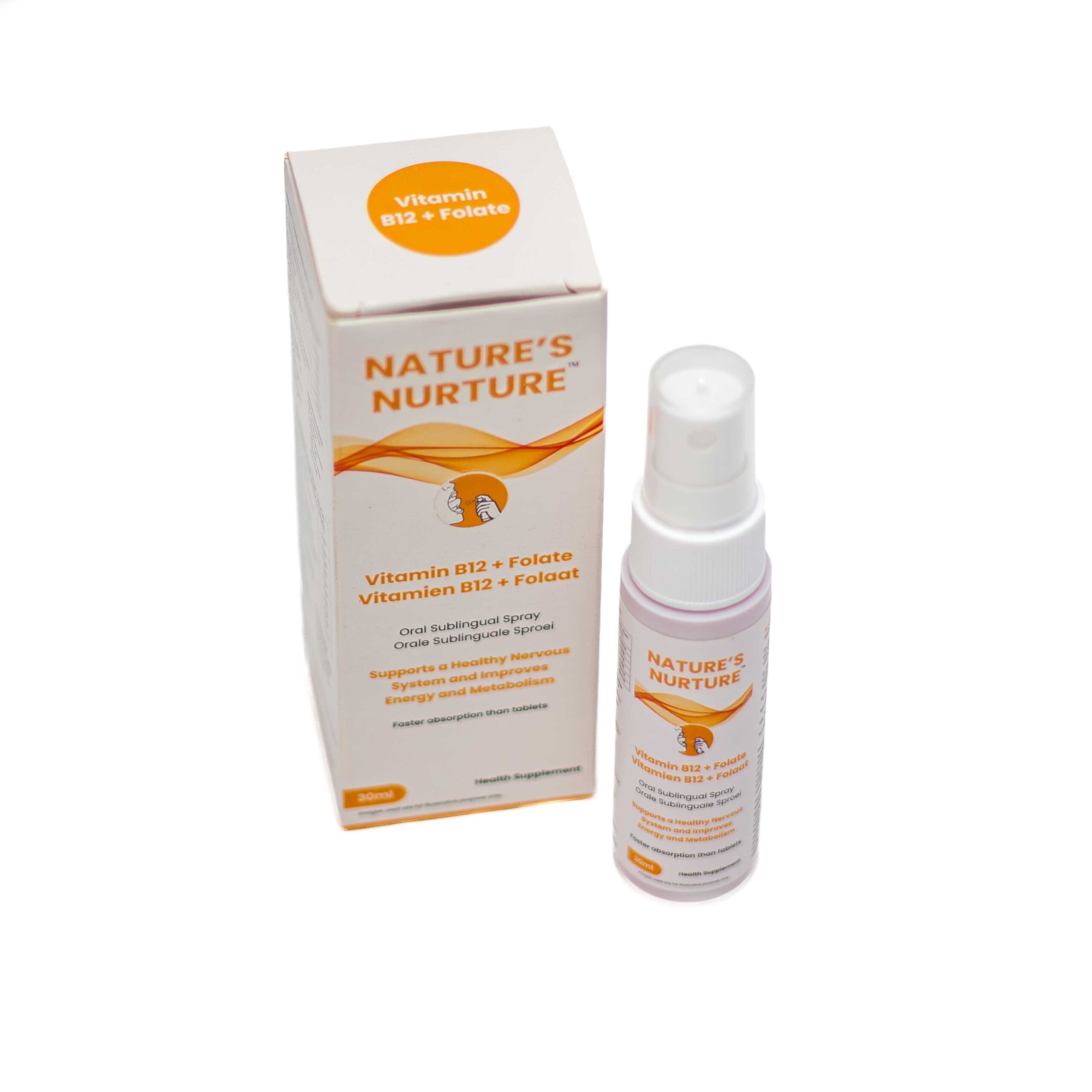 Nature’s Nurture Vitamin B12 + Folate Sublingual Spray by Rainmaker FMCG on Dr Cathy Shop South Africa