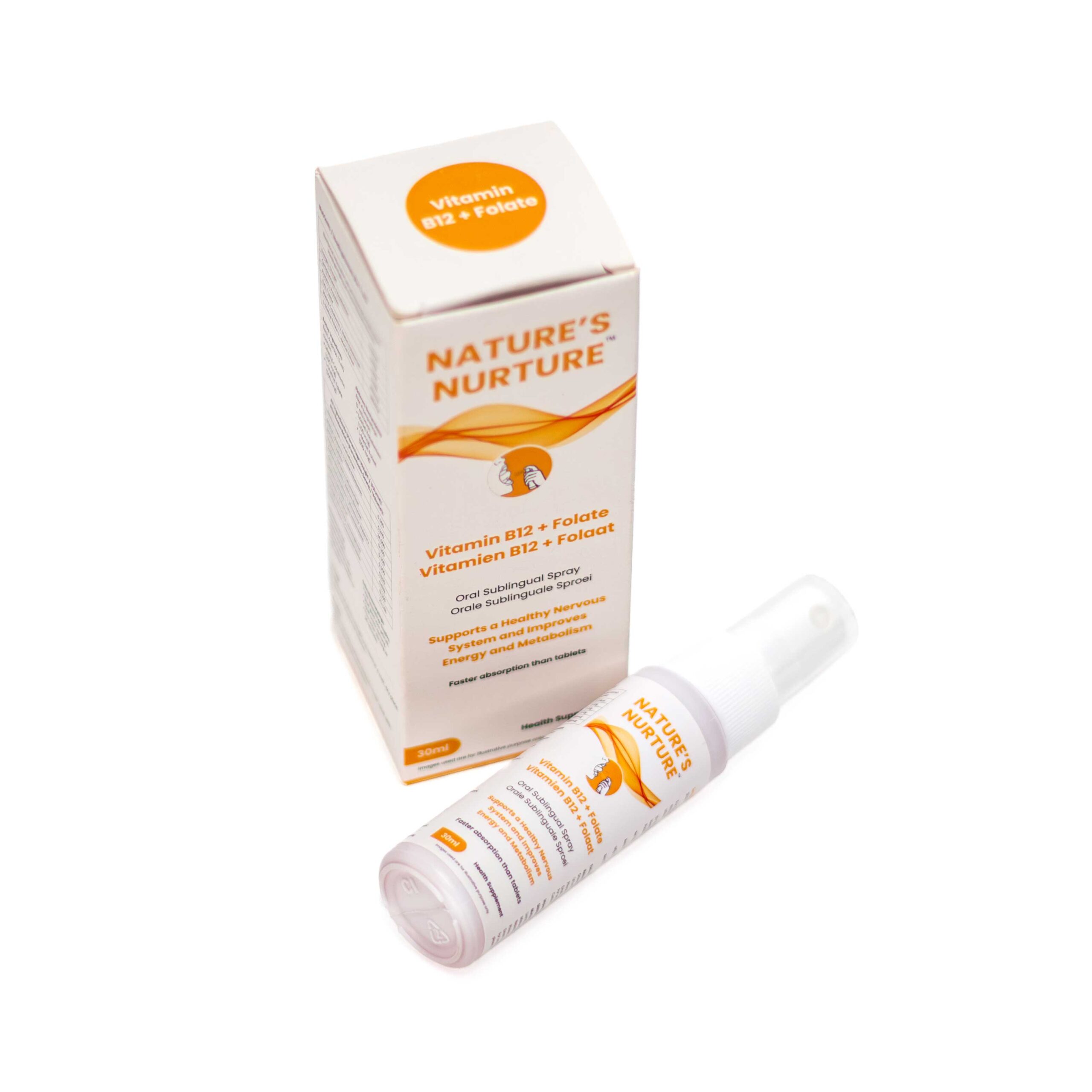 Nature’s Nurture Vitamin B12 + Folate Sublingual Spray by Rainmaker FMCG on Dr Cathy Shop South Africa